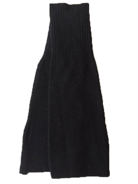 Cashmere hand warmer gloves black