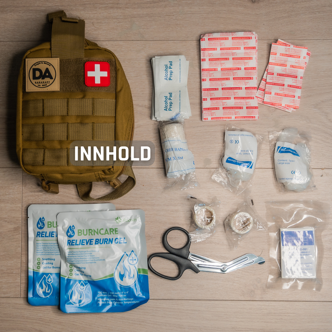 BAG MEDPACK | Med innhold | Førstehjelp