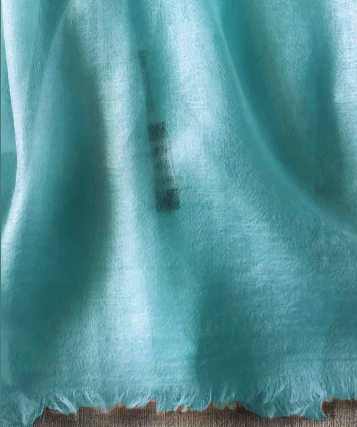 Resort wear shawl 100% Cashmere Havana blue