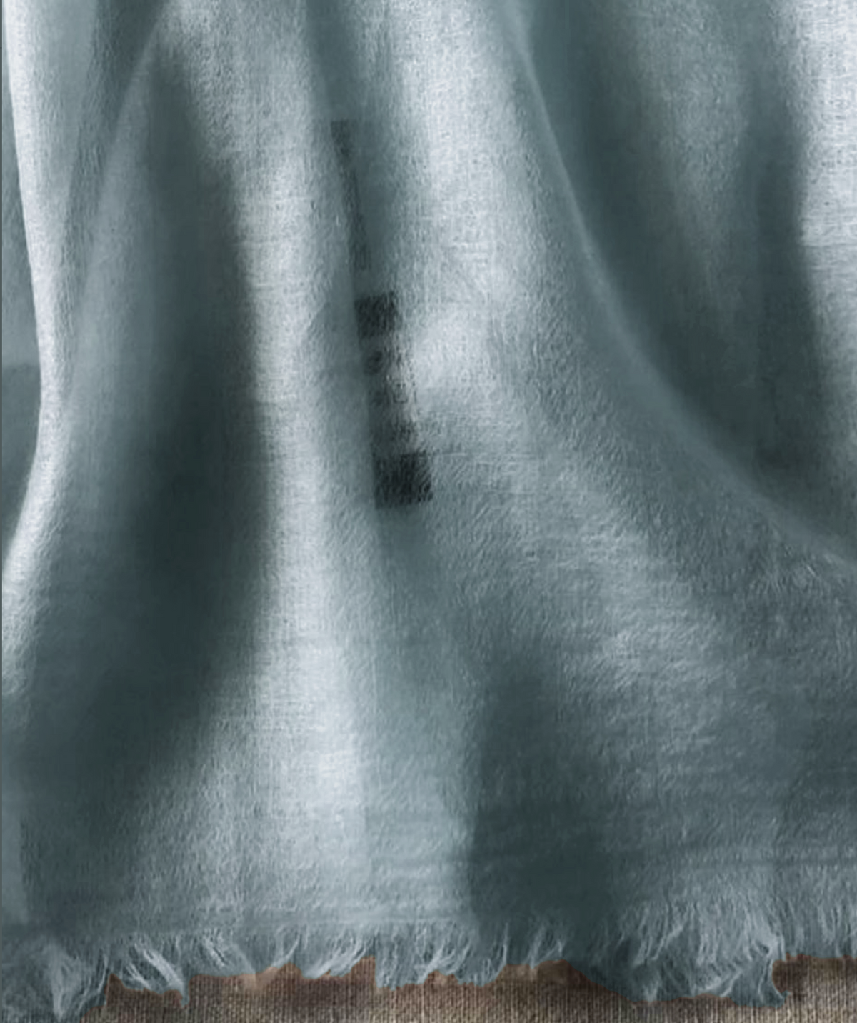 Resort wear shawl 100% Cashmere Havana blue