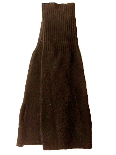 Cashmere hand warmer gloves black