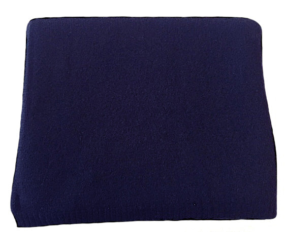 Cashmere shawl with ribbed edge