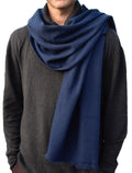 The Havana scarf 2 ply jeans blue