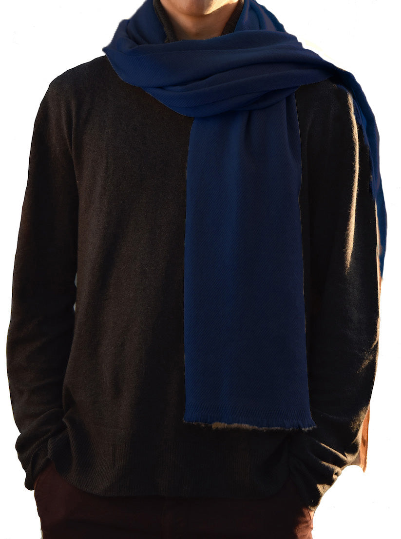 The Havana scarf 2 ply navy