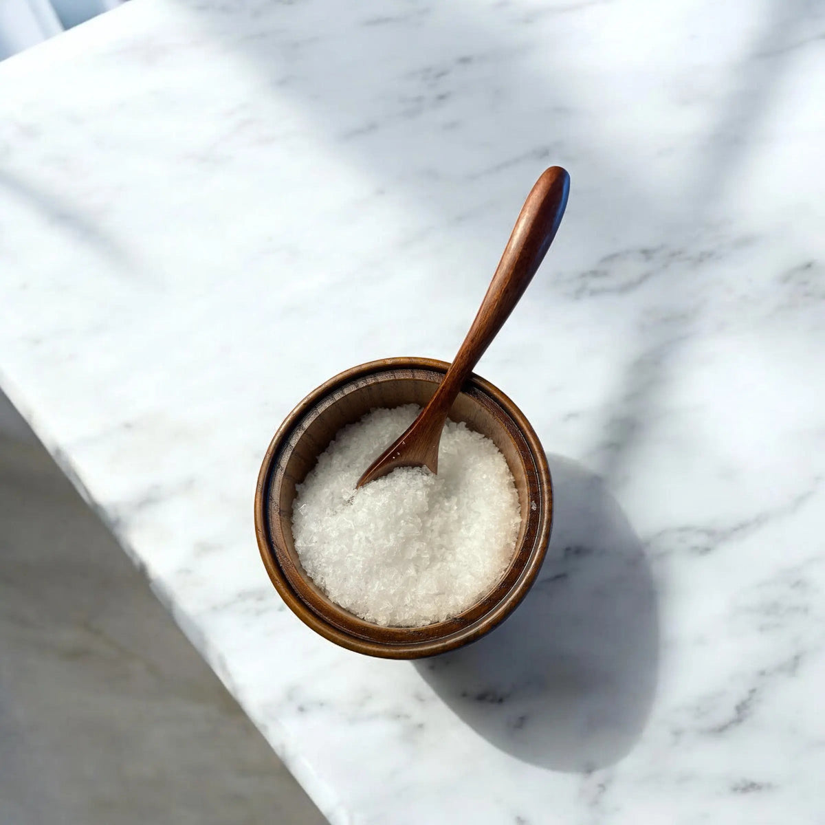 🌿 Salt- og Krydder krukke i Tre – Med Lokk og Skje! 🌿