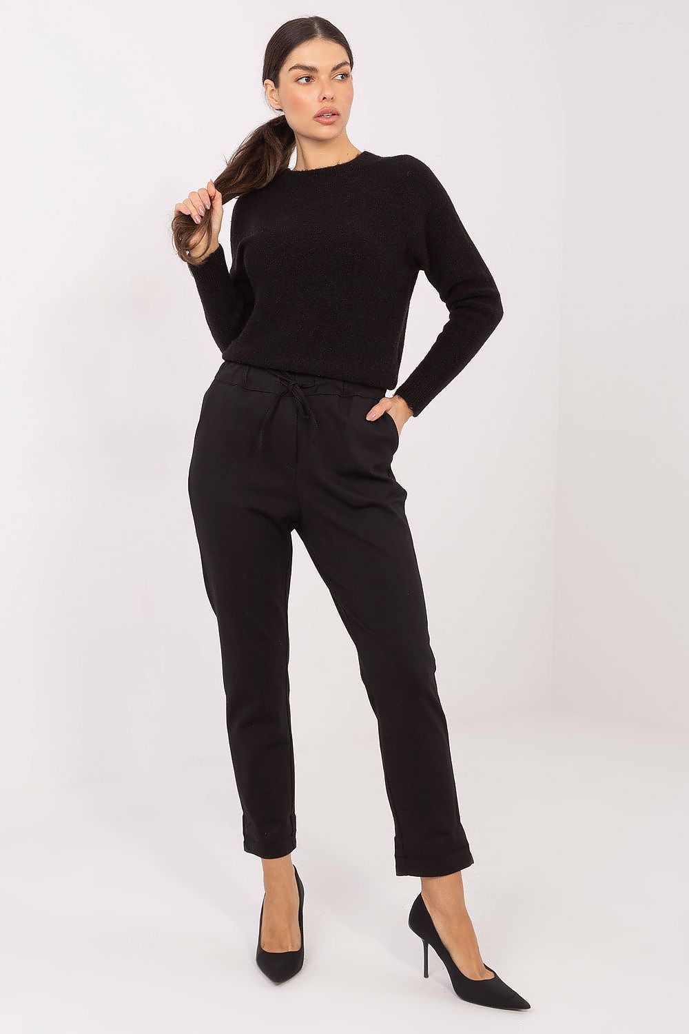 Tapered 7/8 Length Legs Women trousers FP