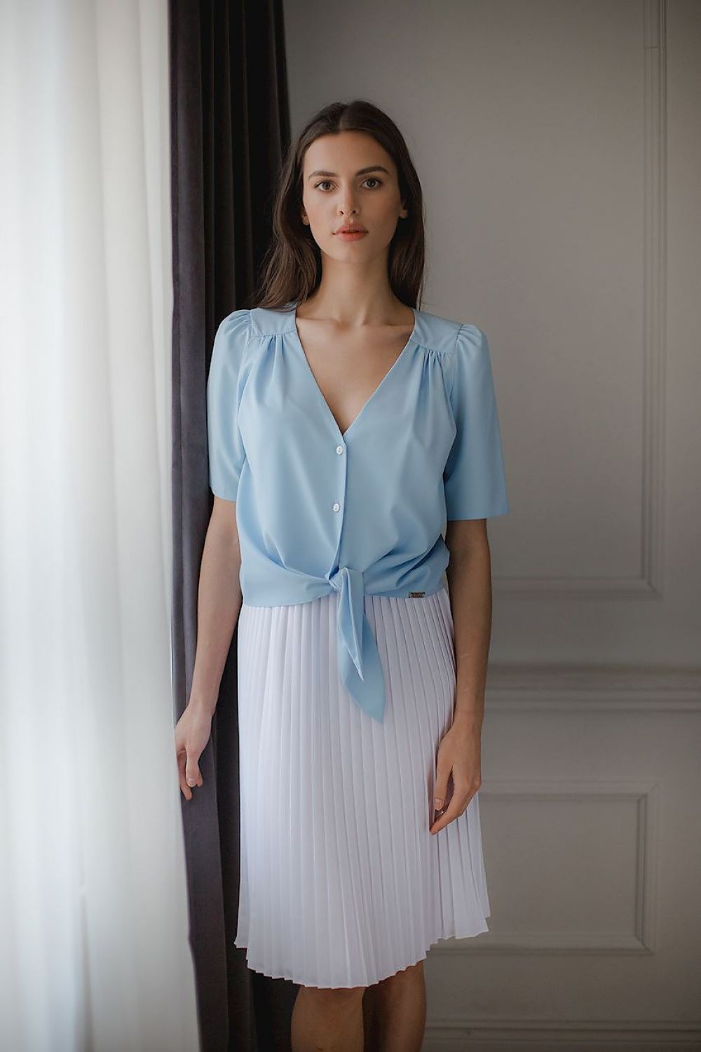 Short simple sleeve shirt Lenitif